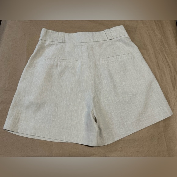 H&M beige linen shorts for women size 8 - Picture 3 of 7